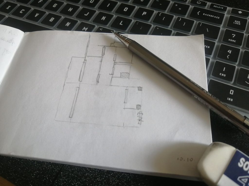 第一天根据师父简单画法画的大概户型